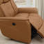 Fauteuil inclinable électrique en cuir synthétique beige avec élévateur, confortable et élégant pour les espaces de vie modernes-1505495725