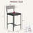Upholstered Counter Height Bar Stools With Backrest And Footrest, Kitchen Barstools For Island, Counter Bar, Easy Assembly-1962124415-1962124413