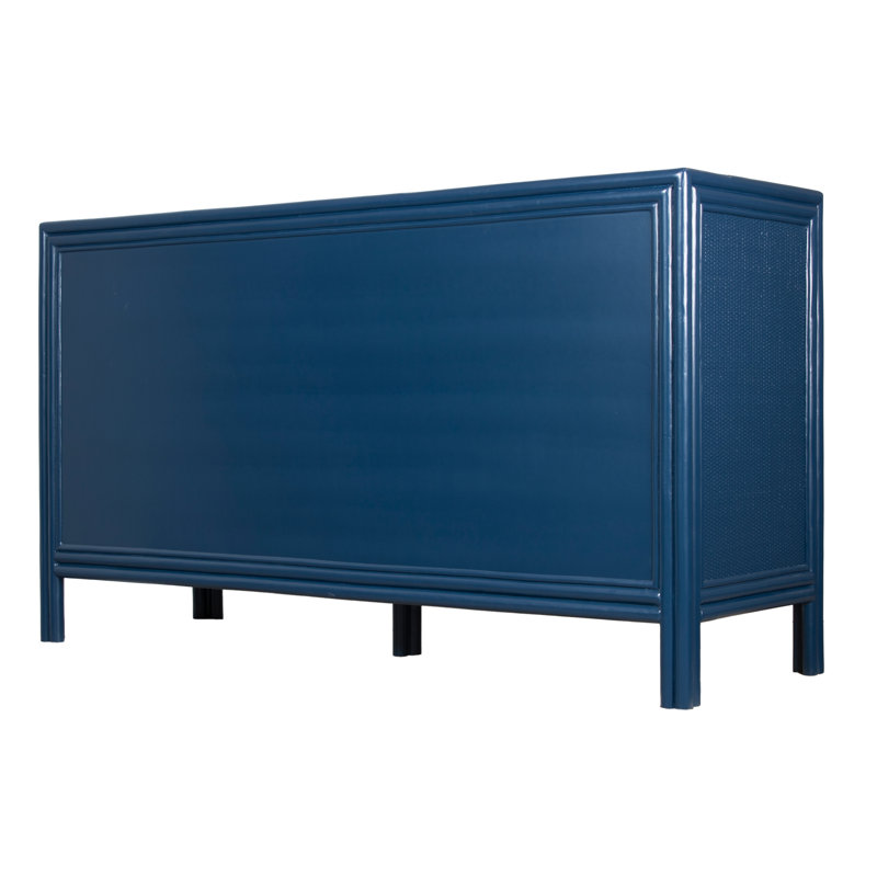 Aruba 8 - Drawer Dresser, Navy Blue/Black