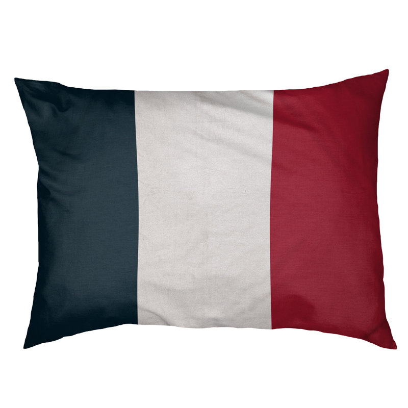 Coussin Arizona, Bleu / blanc / rouge, Grand (l 50 po x P 40 po x H 7 po)