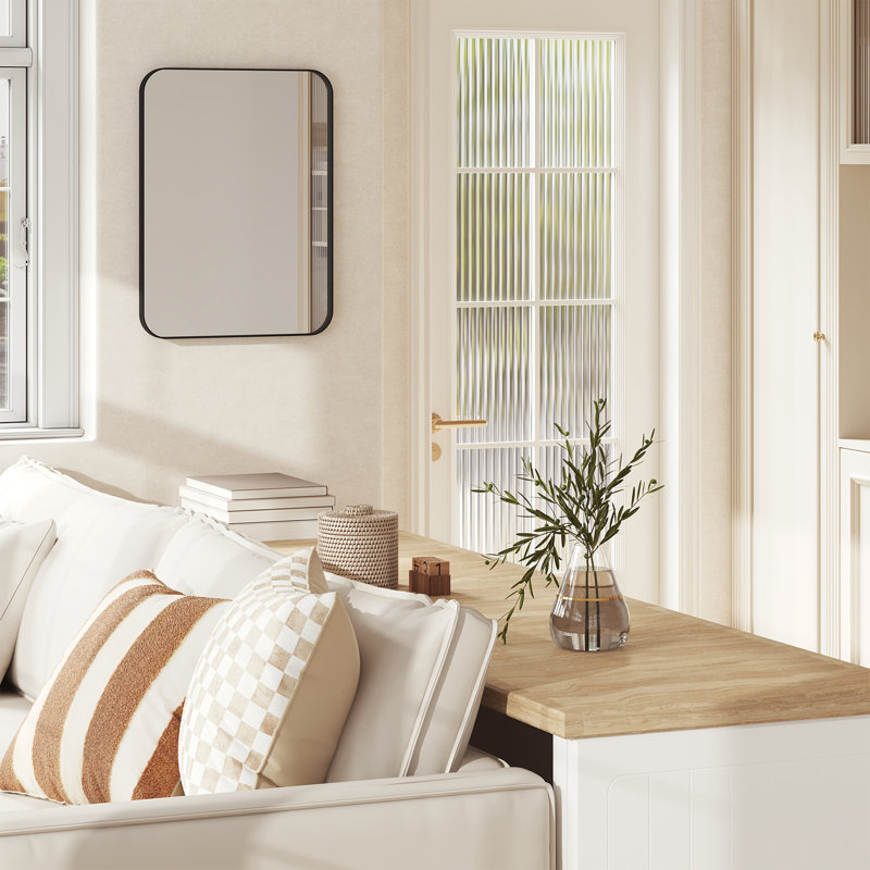 Metal Rectangle Mirror, 40L x 30W cm
