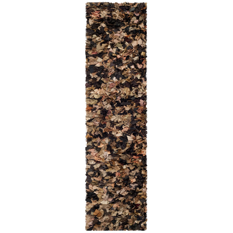 Godsey Shag Hand Woven Performance Solid Color Rug, Runner 2'3" x 6'