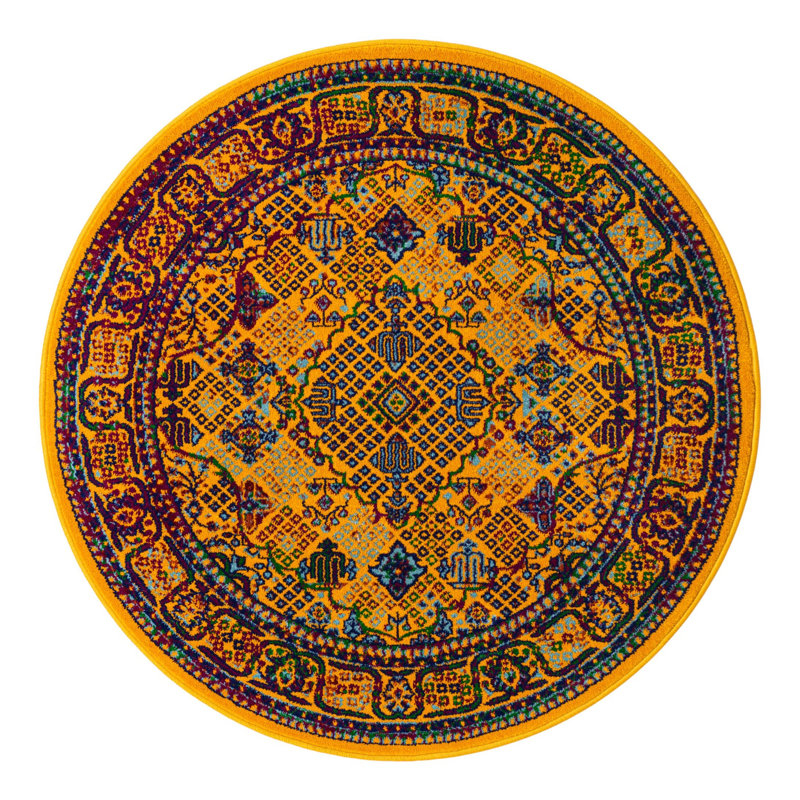 Erkand Oriental Indoor Rug, Round 4'1"