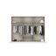 Bari hinged door wardrobe with practical drawers in the middle and handles-104828274-98242294