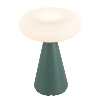 Zest 9-in Fresh Green Dimmable LED Exterior Portable Lamp