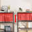 Four-Tier Black Metal Storage Rack