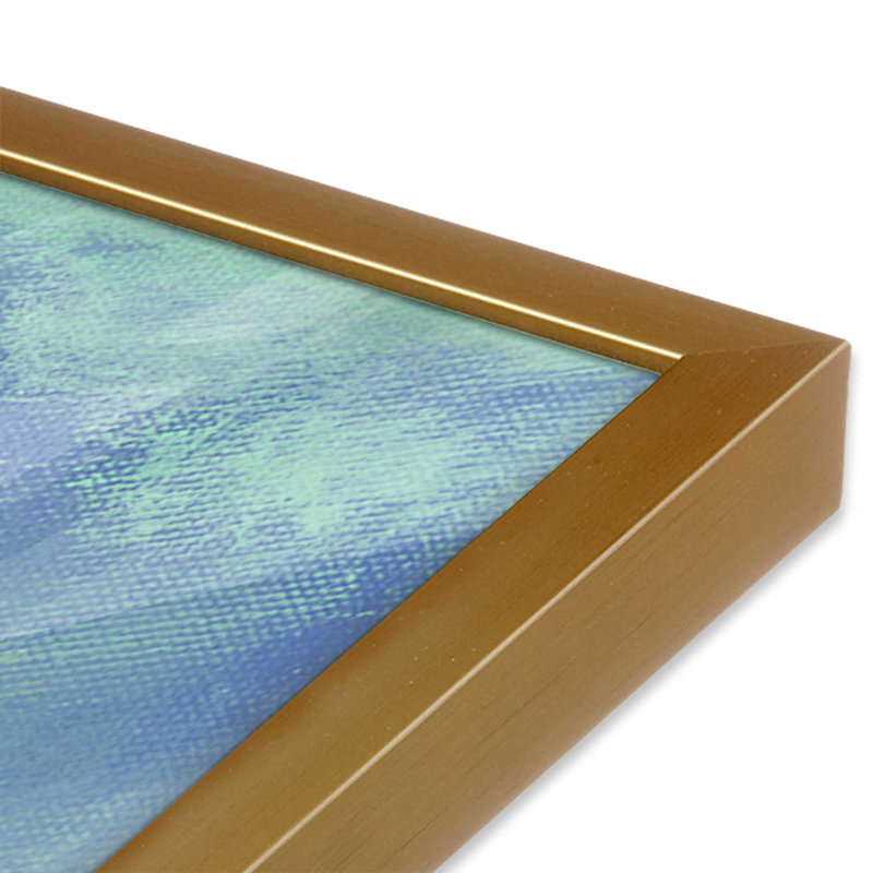 Luminescent Dusk I, 21.25" H x 17.25" W, Open Corner Framed, Polished Gold