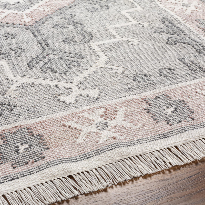 Bursa Southwestern Area Rug in Cream, Rectangle 8' x 10'