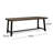 Outdoor Acacia Wood Dining Table,Grey/Rustic Metal-345173489