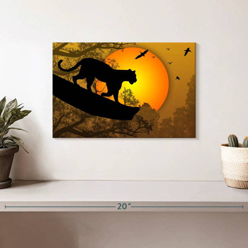 Brampt Panther Silhouette, 8" H x 12" W