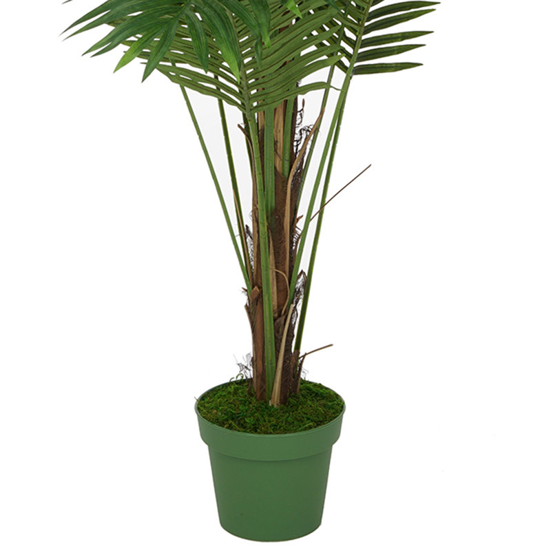 72" Tall Silk Palm Tree in Plastic Planter