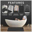 2 Piece Bathroom Rug Set Greek Key Pattern Bath Mat & Pedestal Mat Non Slip Rubber Back Soft Absorbent Mats-125024526