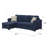 Blue Reversible Pop-Up Sleeper Sectional-293167105