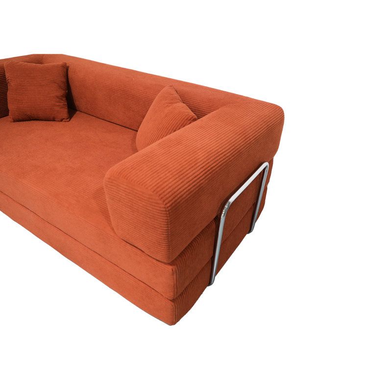 Double Bed Wide Body Multifunctional Pure Sponge , Corduroy Material, Two Soft Pillows, High - Density Memory Sponge, 40.49 In Width Fabric, Elasticity 28.33 Height