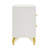 Leliea White 2-drawer Nightstand