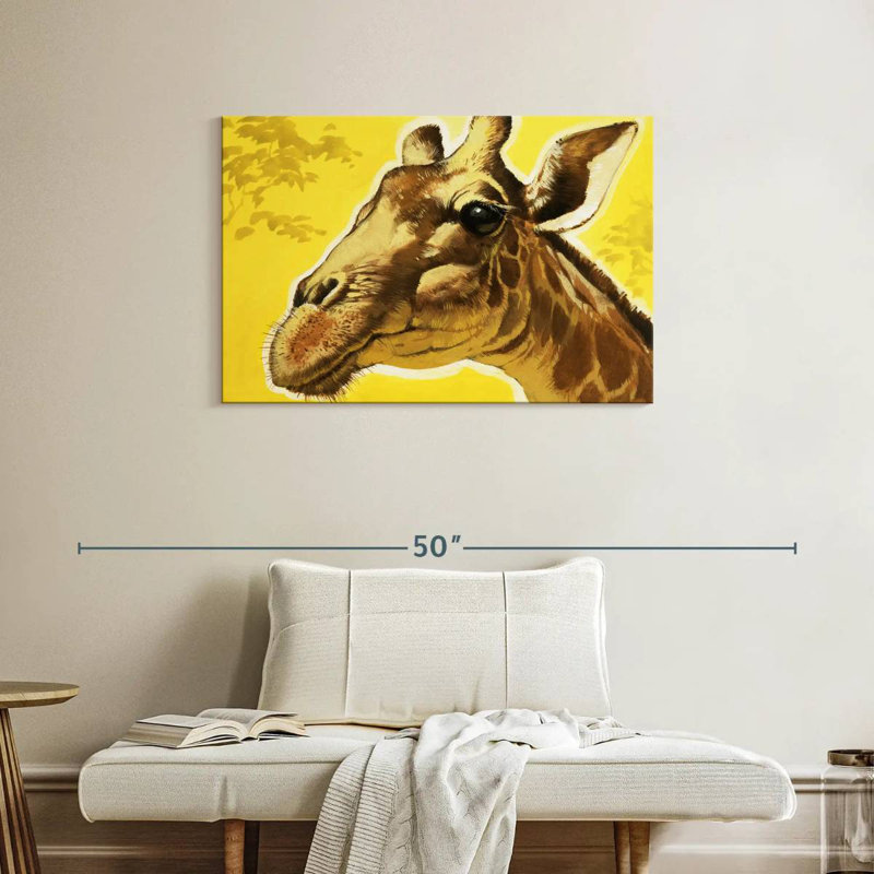 Tête de girafe Brampt, H 24 po x l 36 po