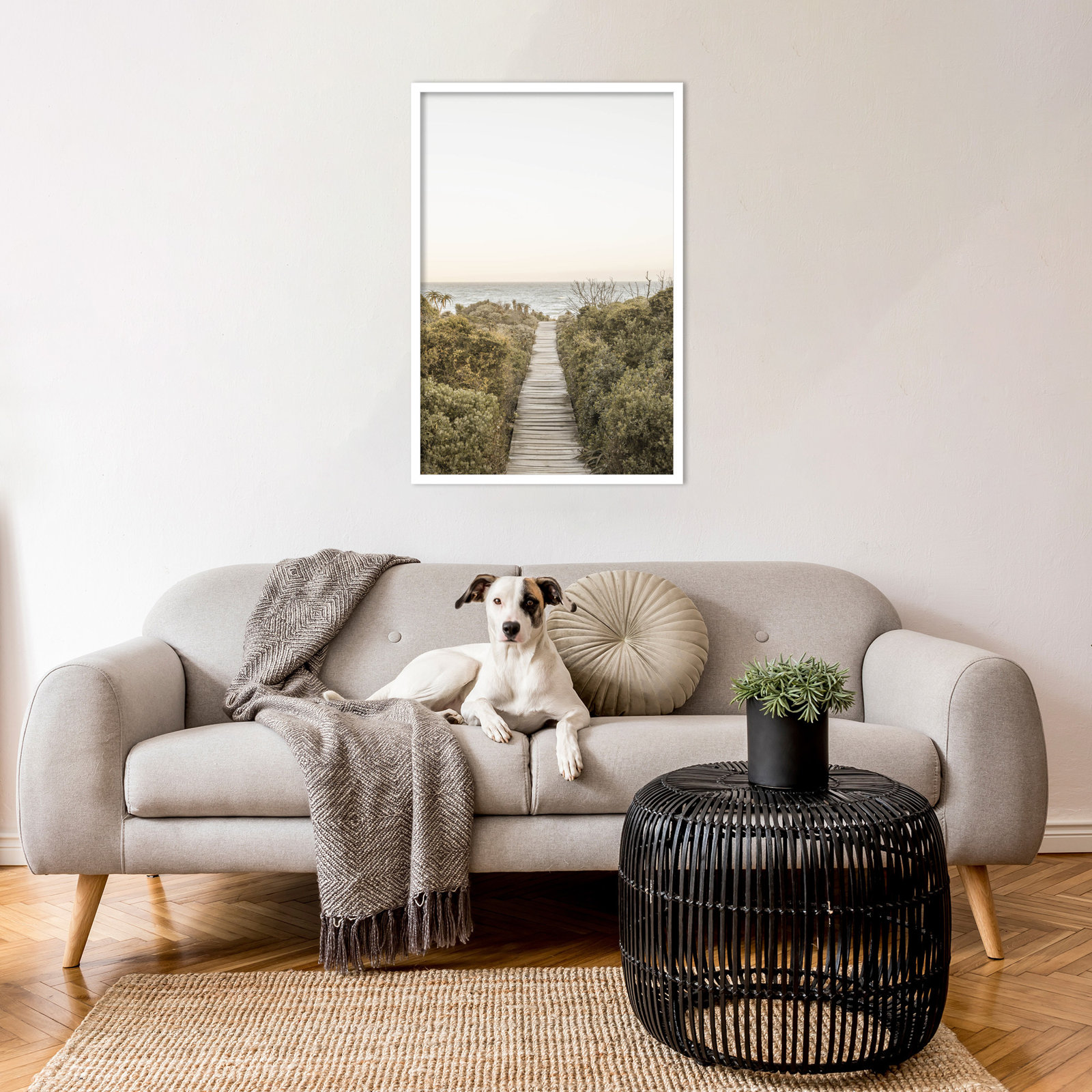 Partlow "Boardwalk" Print by Shot by Clint, White, 33" H x 23" W