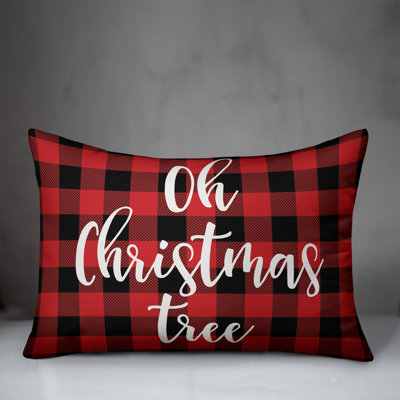 Plaid Reversible Throw Pillow