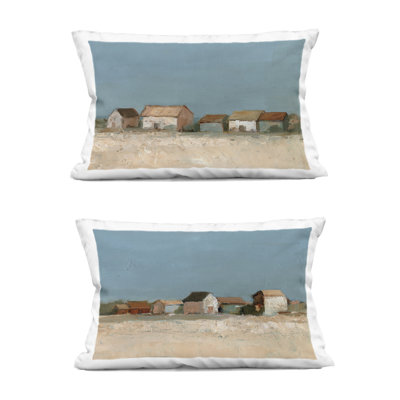 Stupell Industries Country Houses in Distance Design by Ethan Harper  Throw Pillow (Set of 2)