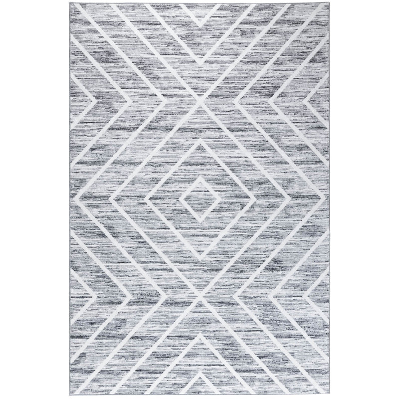 Sugra Geometric Indoor Rug, Rectangle 6'7" x 9'7"
