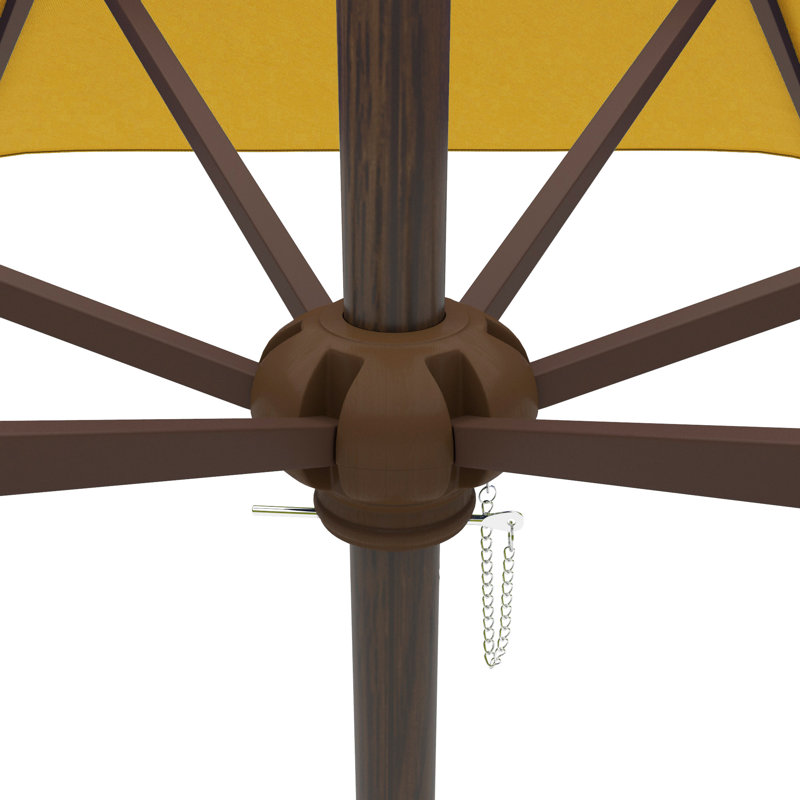 Parasol de marché Henry Street, Jaune - polyester
