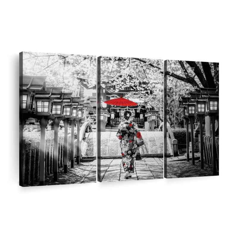 Ensemble de 3 pièces Geisha Pop, H 36 po x l 57 po x P 1,25 po