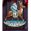 Décoration murale porte-figurine en bois à suspendre