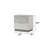 Two-Tone High-Gloss Marble & Lacquer Finish with Two Drawers Nightstand