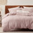 Essential Collection 100% Cotton Waffle Weave Duvet Cover Set-106246732-106246741
