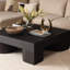 Juna Mindi Wood Coffee Table, Dark Brown-1781293714