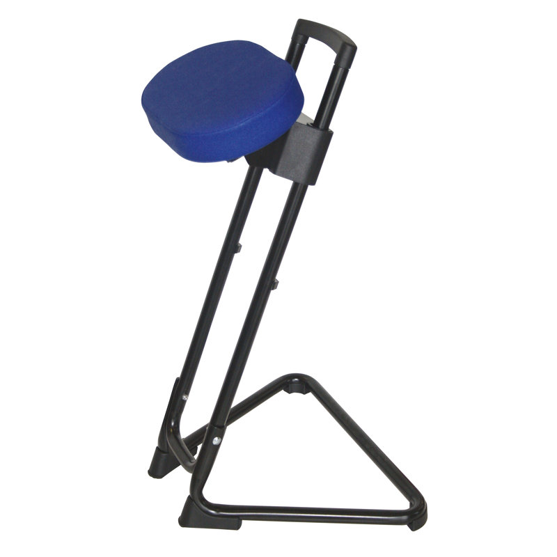 Adjustable Height Ergonomic Stool, Atoll blue