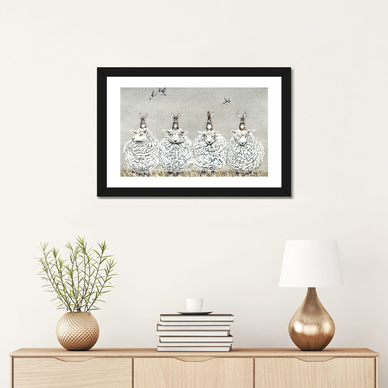 «The Vanguard» par Maggie Vandewalle - reproduction d'art, H 16 po x l 24 po x P 1 po, Blanc, Papier encadré noir