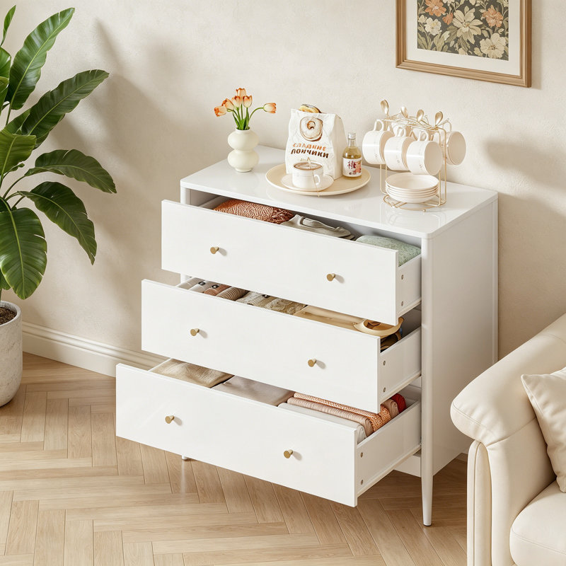 Commode 3 tiroirs avec rangement