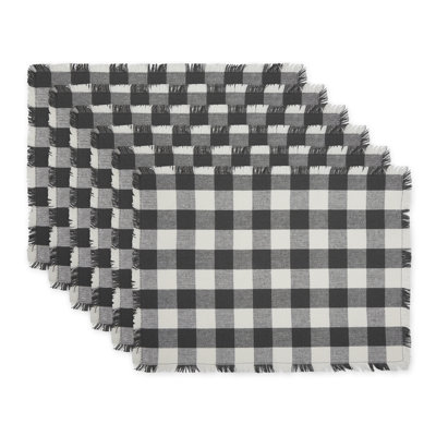 Ensemble de napperons à franges 6 pièces