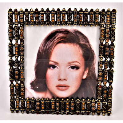 Dias Metal Beaded Picture Frame