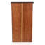 Armoire multimédia à panneau de fenêtre noire-33089848