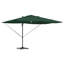 Roma Parasol with LED Strip Lights Aluminium and Polyester Garden Shade-515771274-515771278