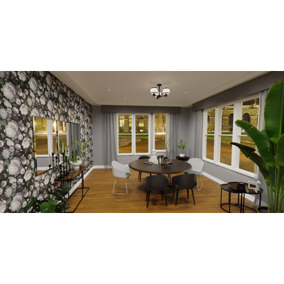 Kimiyo Fabric Semi Flush Mount