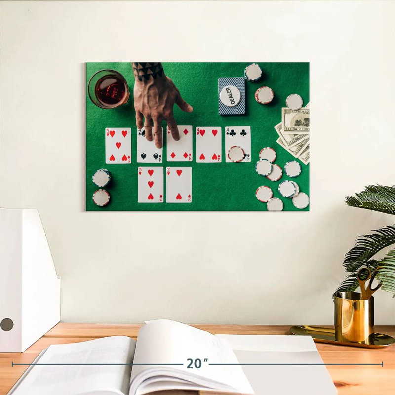 Senne Casino Playing Cards, 8" H x 12" W