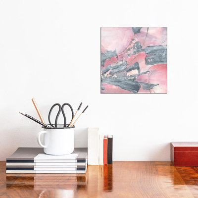Whitewashed Blush III by Chris Paschke - Wrapped Canvas Painting