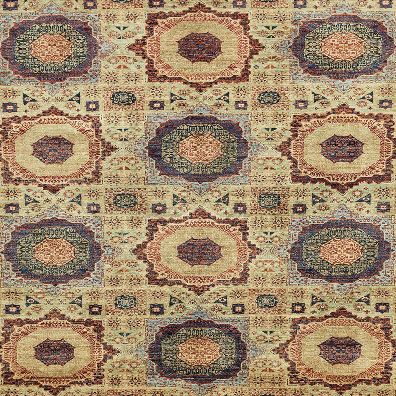 Abstract Indoor Rug, Square 6'