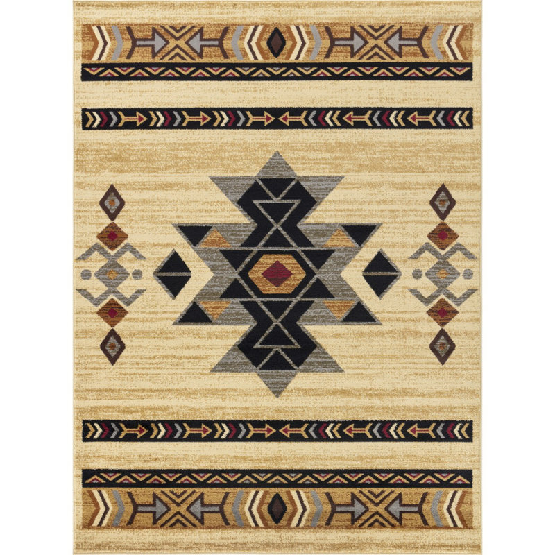 Tribes 2 pi. 7 po X 7 pi 3 po Tapis Southwest, Tapis de couloir 2 pi 7 po x 7 pi 3 po