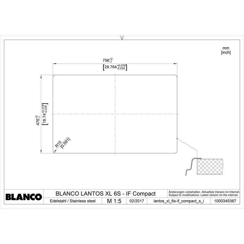 Lantos Single Bowl Inset Kitchen Sink