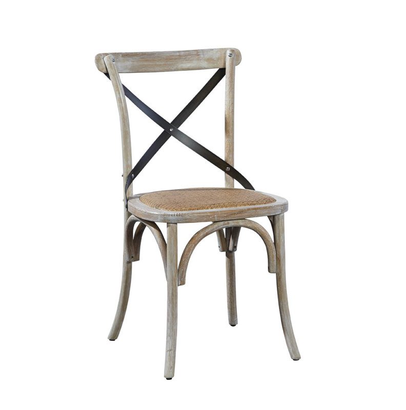 Chaise d'appoint Zampa Wooven, Argent