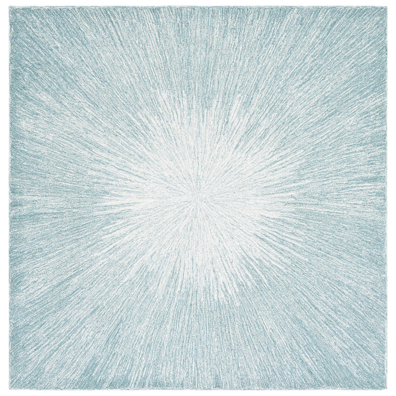 Tapis en laine et coton Balakrishna, Carré 5 pi