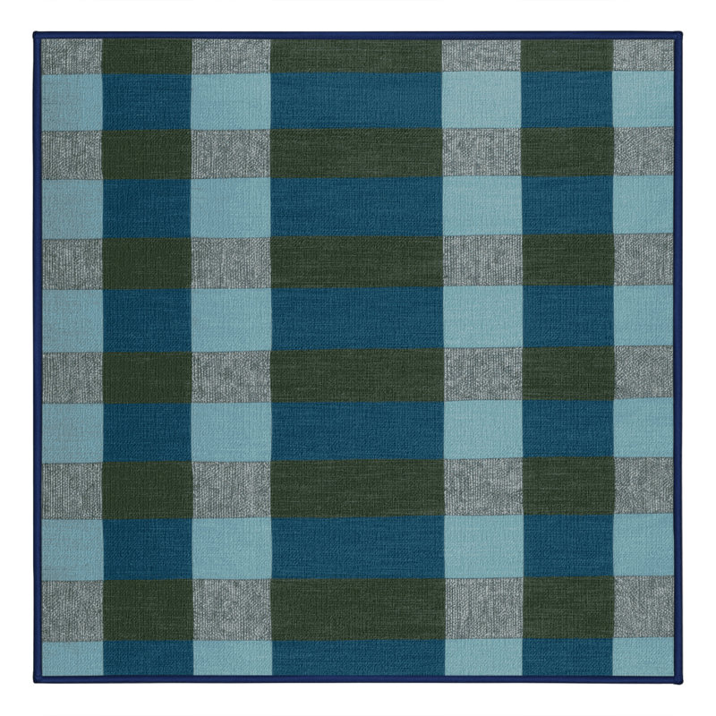 Tapis botanique lavable à la machine, Carré 6 pi