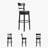 Daiah Swivel Upholstered Counter Stool with Solid Wood Frame