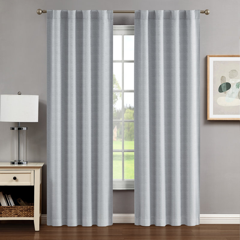 Blackout Curtain, Light Gray, 38'' W x 84'' L