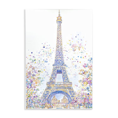 Colorful Eiffel Tower Wall Plaque, design by Creative Studio