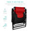 Fauteuil surdimensionné d'extérieur pliable avec plateau latéral Danny-James-86749735